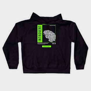 introvert in streetwear design Kids Hoodie